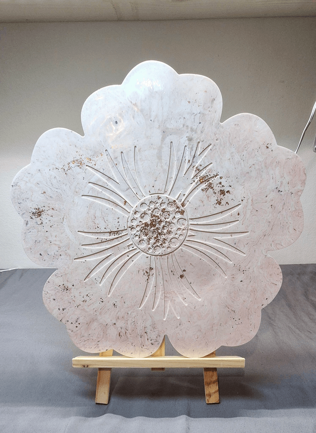 Grand plateau fleur