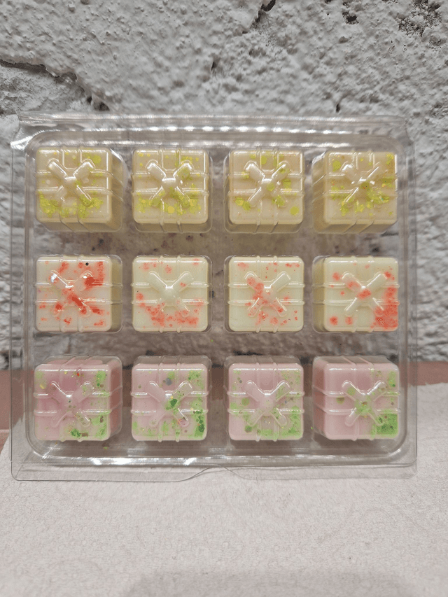 Fondants parfumés: Calisson, citron meringué, Fruits confits